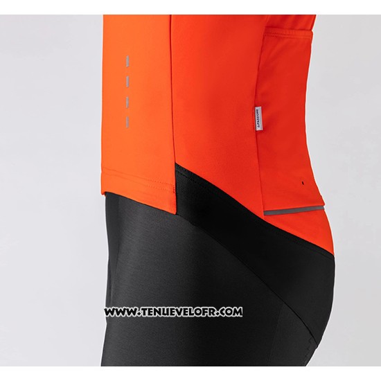 2019 Maillot Ciclismo La Passione Rouge Noir Manches Longues et Cuissard